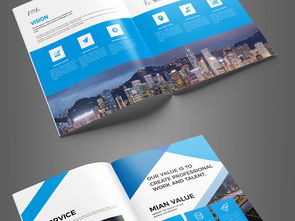 凝聚专业力量，彰显品牌魅力 大气蓝色企业画册设计全攻略